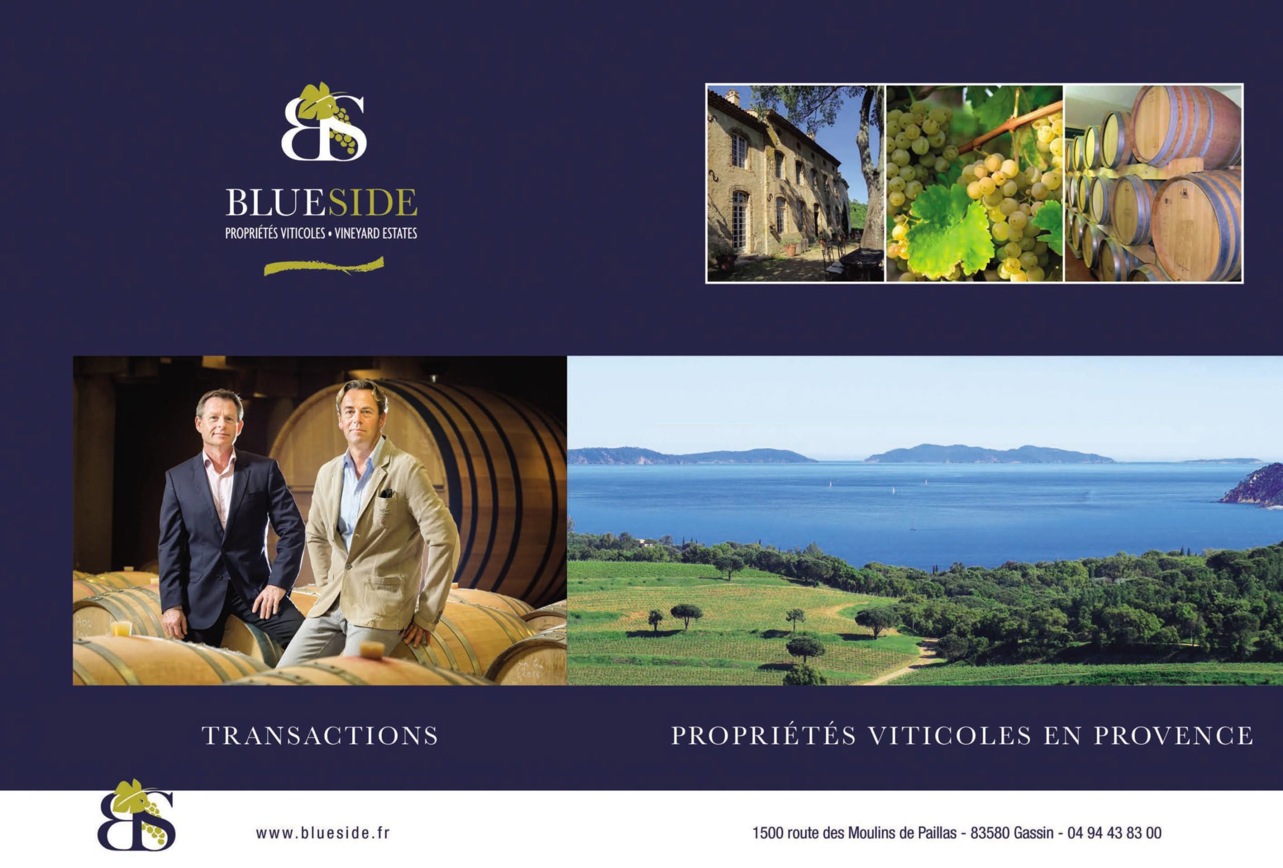 Blue Side, the reference partner for wine transactions in Provence